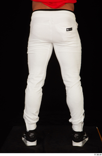 Dave black sneakers dressed leg lower body white pants 0005.jpg